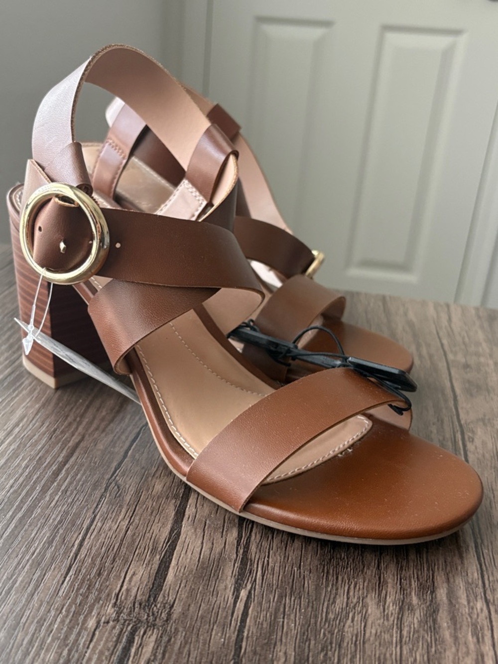 Time and True Strappy Block Heel Sandals